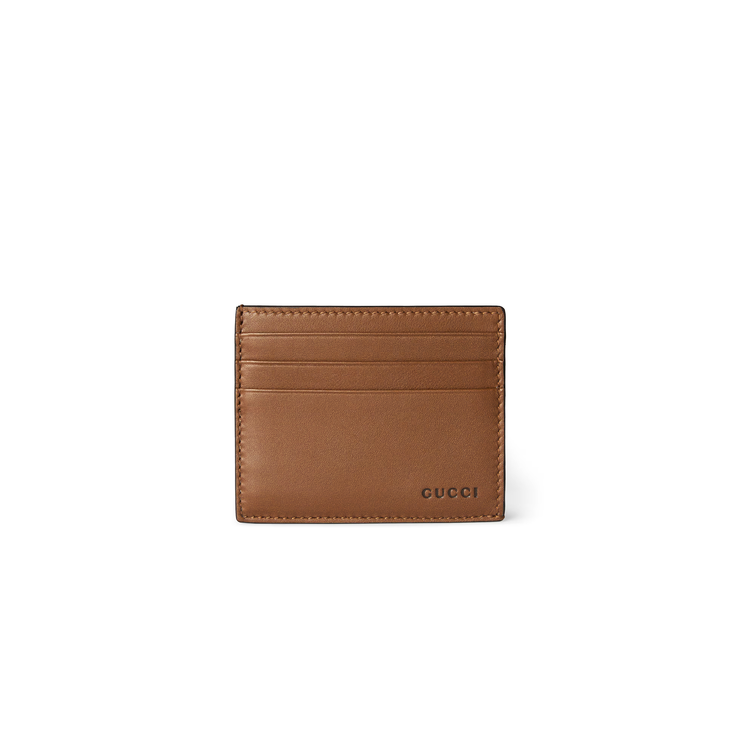 GUCCI GG EMBLEM EMBOSSED CARD CASE 818952 (10*8cm) GUCCI GG EMBLEM EMBOSSED CARD CASE 818952 (10*8cm)